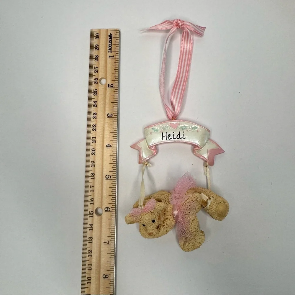 Lot of 3 “HEIDI” Personalized Christmas Ornaments
